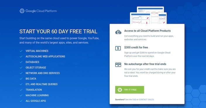 Click-through landing page